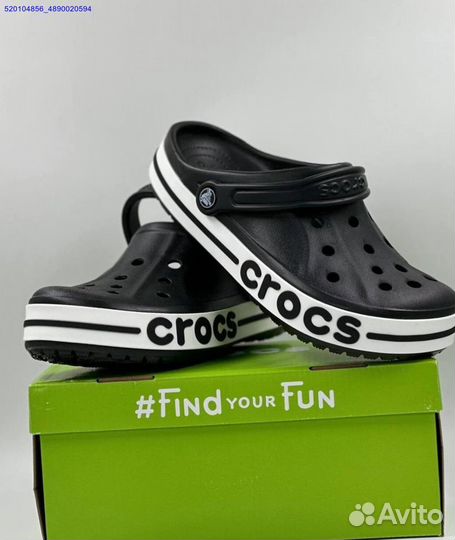 Женские Тапки Кроксы Crocs Black (Арт.39204)