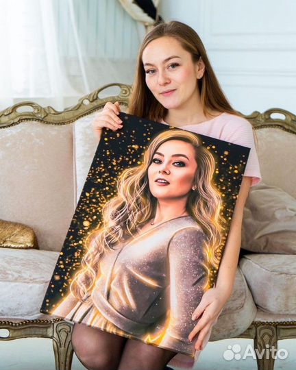 Портрет по фото. картина на холсте