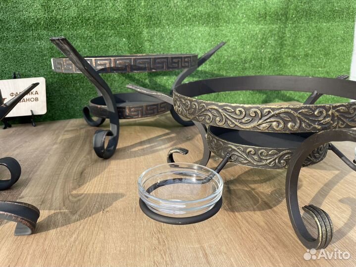 Подставки кованные под садж и казан