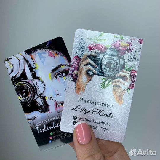 Пластиковые визитки, карты