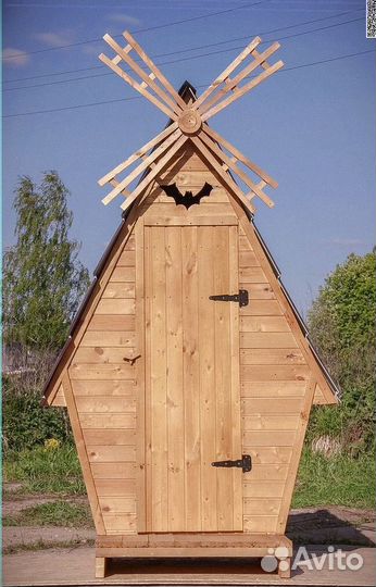 Дачный туалет деревянный Ч434