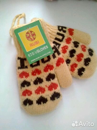 Варежки 1-2 года