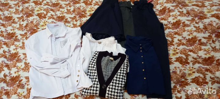 Вещи пакетом на девочку 134 140