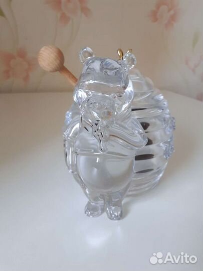 Банка для меда. Богемия. Чехия. Хрусталь