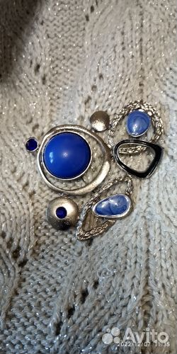 Премиум брошь Футуризм кристаллы Винтаж