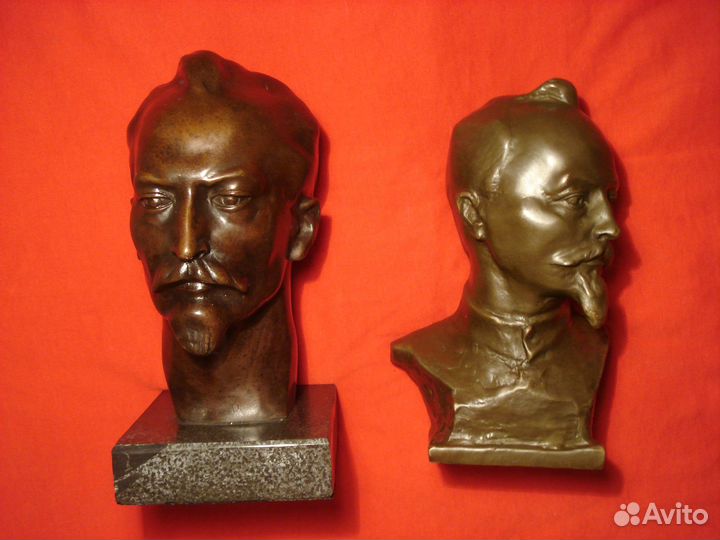 Два бюста Феликс Дзержинский Фсб Нквд Лубянка Кгб