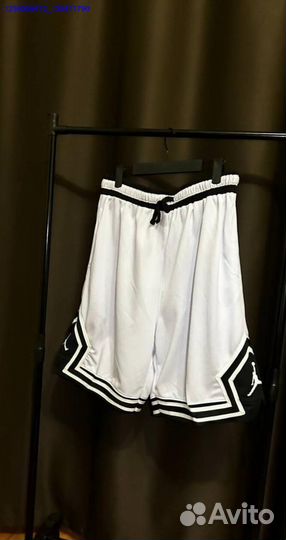 Шорты Jordan летние белые, чёрные (Арт.74493)