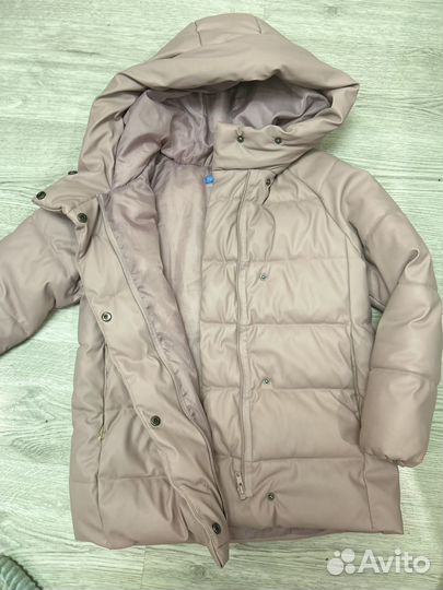 Куртка на девочку ростом 140 из экокожи