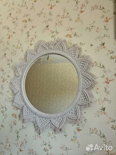 Зеркало макраме