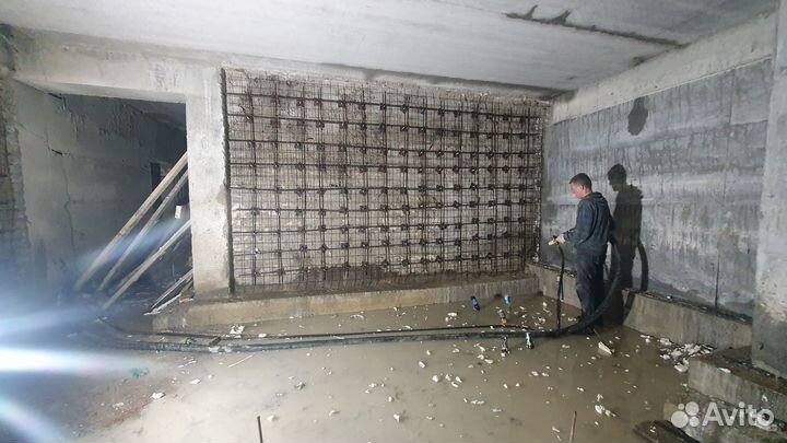 Торкретирование (мокрое)