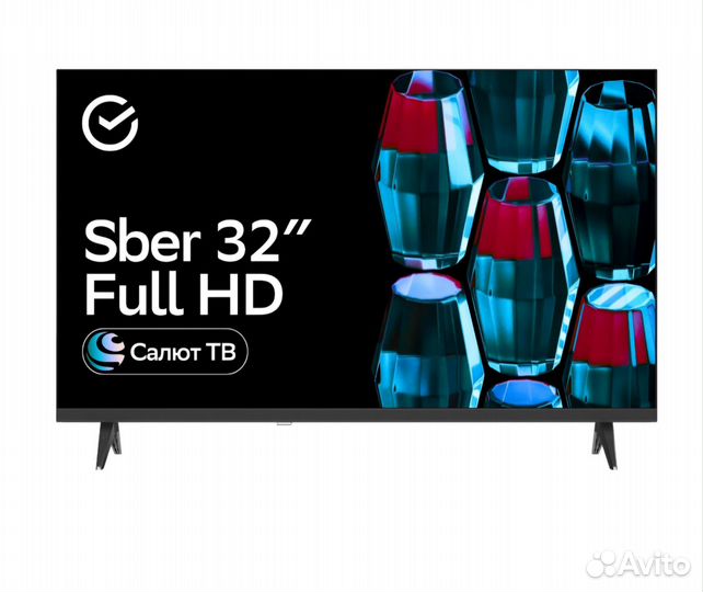 Новый телевизор sber 32 full hd