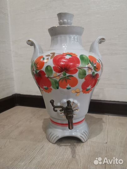 Самовар фарфоровый электрический СССР