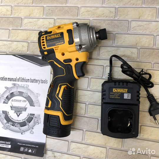 Ударная дрель шуруповерт+винтоверт Dewalt 2в1