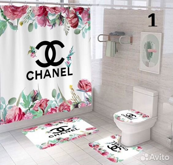 Набор для ванной и туалета из 4-х предметов