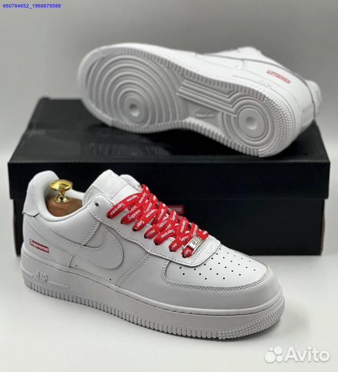 Кроссовки Nike Air Force 1 Low & Supreme (Арт.71785)