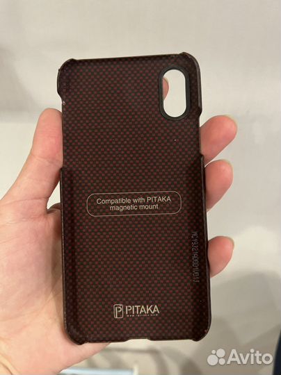 Магнитный чехол pitaka iPhone х/xs