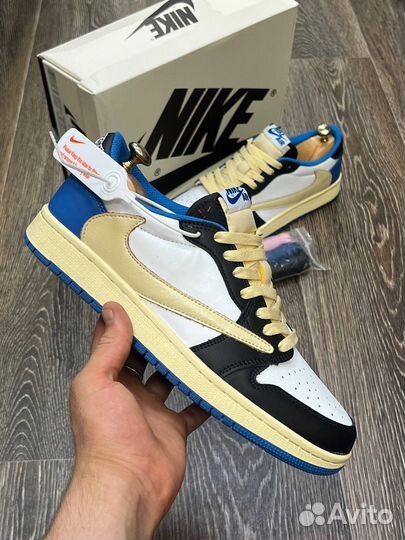 Кроссовки nike air jordan 1 low travis scott