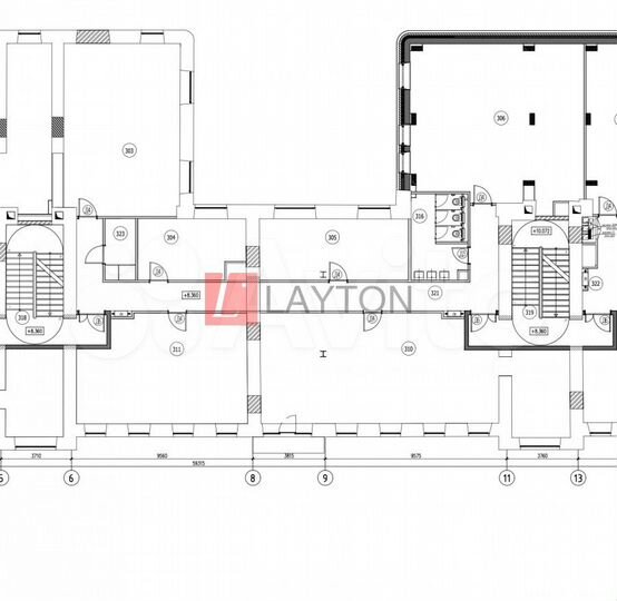 Сдам офисное помещение, 365 м²