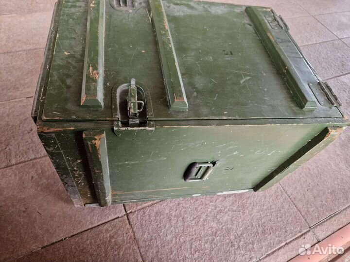 Ящик деревянный армейский зеленый