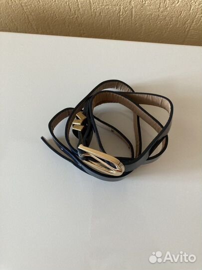 Новый тонкий Ремень синего цвета