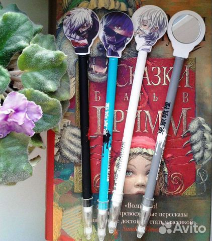 Ручка гелевая новая аниме Токийский гуль Канеки