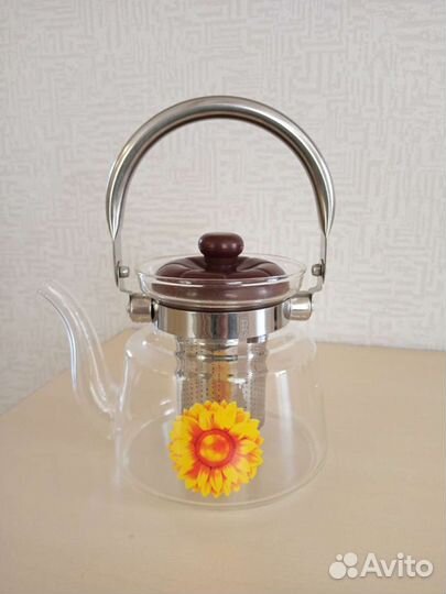 Чайник заварочный стеклянный