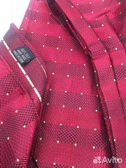 Новые мужской аскот и платок в карман бордовые