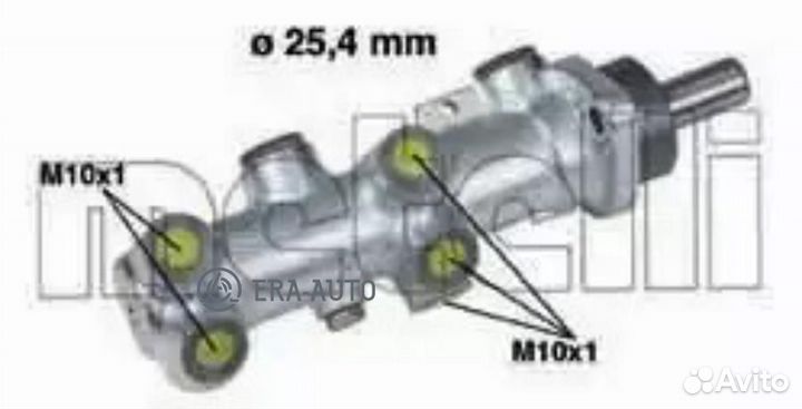 Metelli 05-0239 Главный тормозной цилиндр (25,4 mm