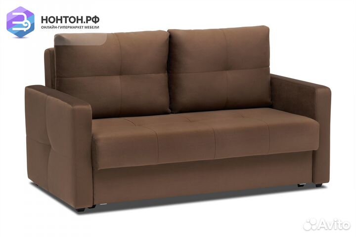 Диван шагающая еврокнижка Вита коричневый