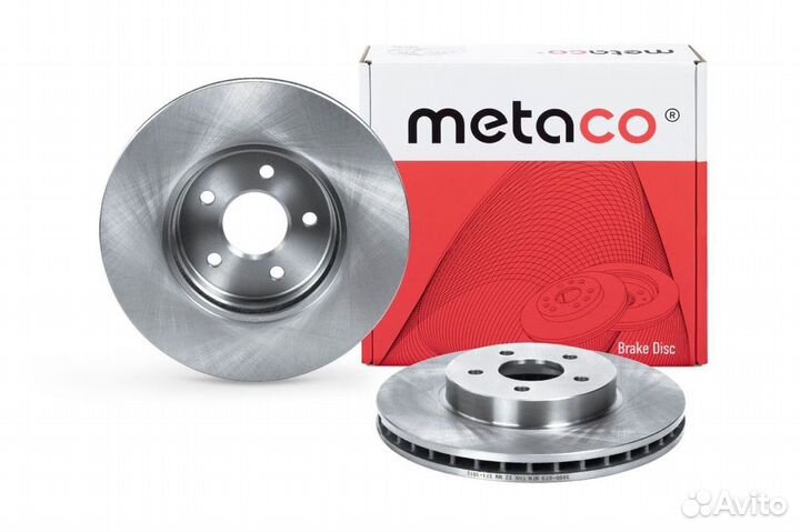 Metaco 3050-073 Диск тормозной передний вентилируе