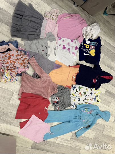 Детские вещи пакетом на девочку 104 110