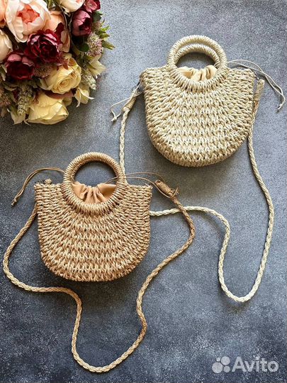 Соломенная сумка