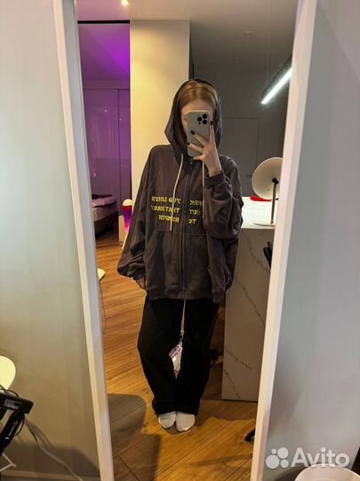 ZIP hoodie imprint graphite GSX gensyxa сэмпл