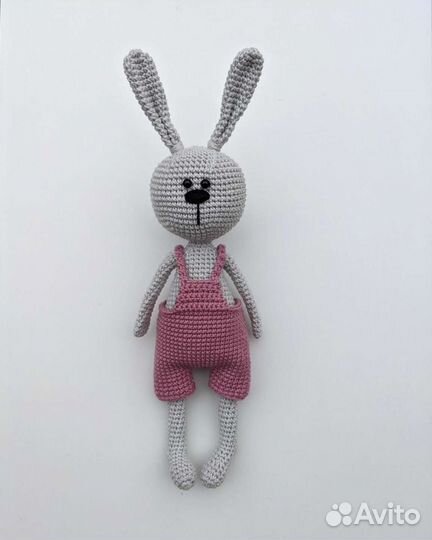 Вязаный Зайка Игрушка Ручная работа