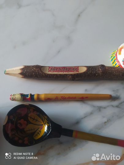Народные промыслы, фигурка, ложка, карандаш идр