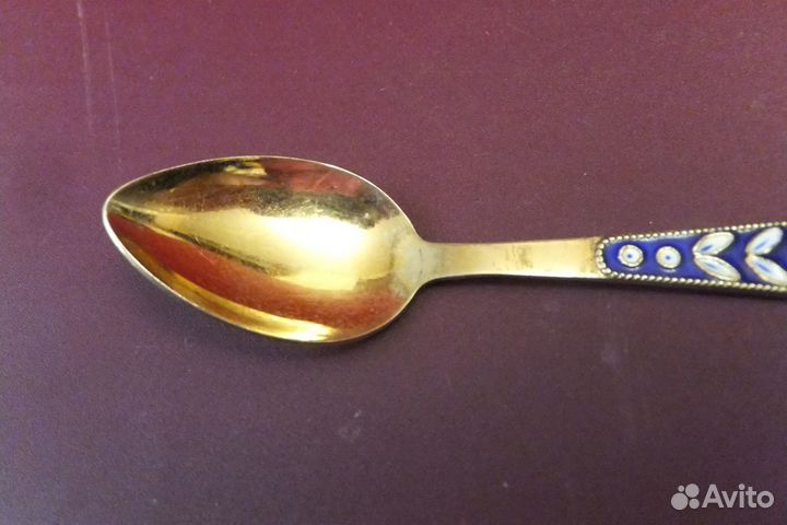 Ложка кофейная. Серебро 916 пр. Серебряная ложка