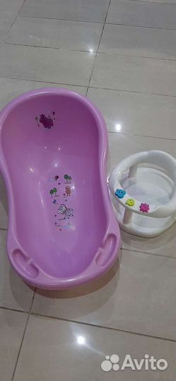 Детская ванночка для купания со стульчиком