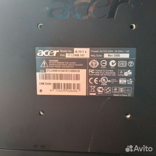 Монитор Acer AL 1511