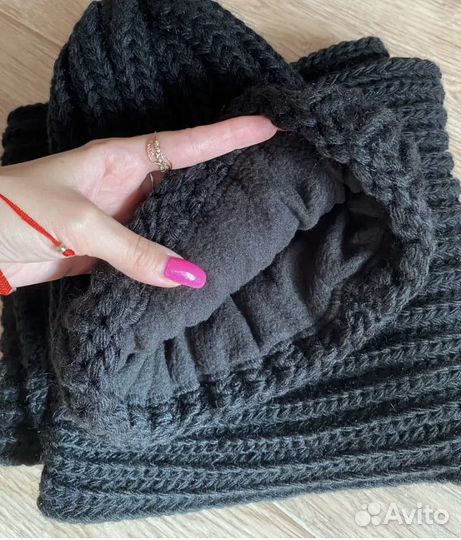 Комплект шапка и снуд, новый