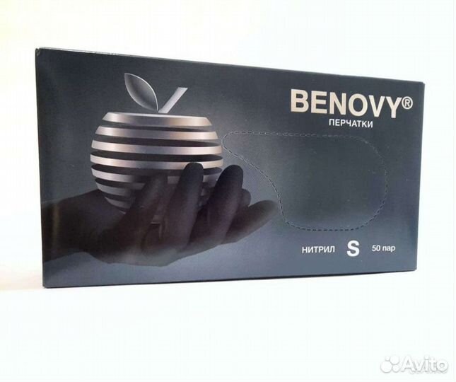 Перчатки нитриловые benovy