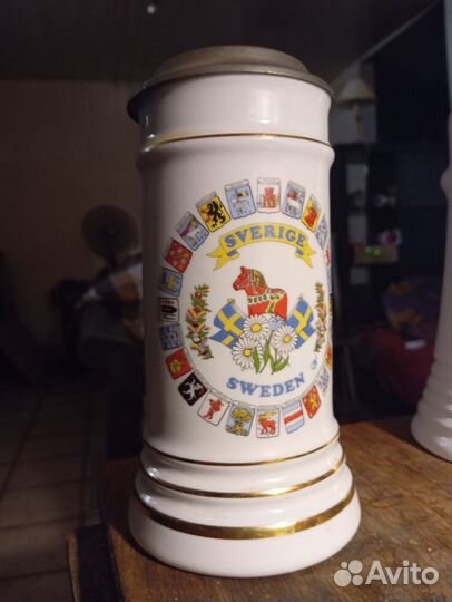 Пивная кружка с крышкой