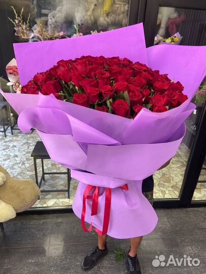 Роза Букет красных роз