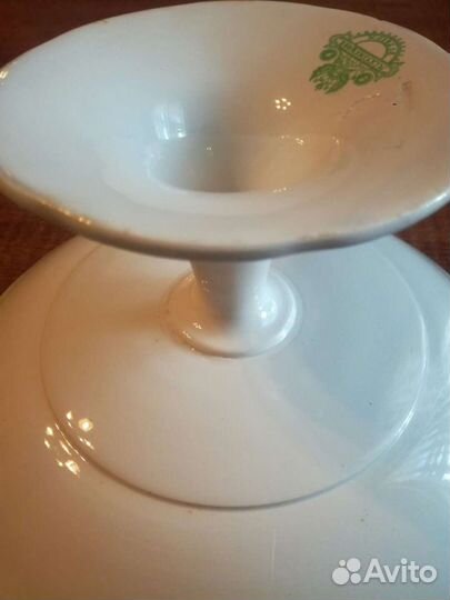 Ваза для фруктов на ножке Кузнецов 19в