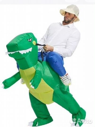 Надувной костюм динозавр