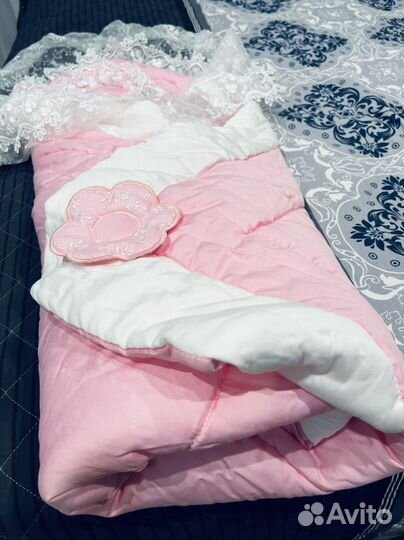 Конверт одеяло на выписку новый осень-зима