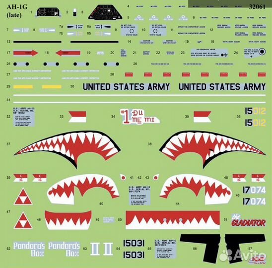 32061 ICM 1/32 вертолет AH-1G Cobra (поздний)