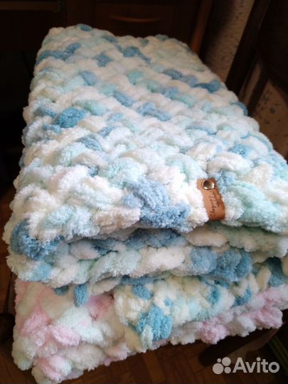 Плед детский плюшевый ручная работа