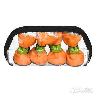 Tappi одежда Зимние сапожки для собак Флам оранжев