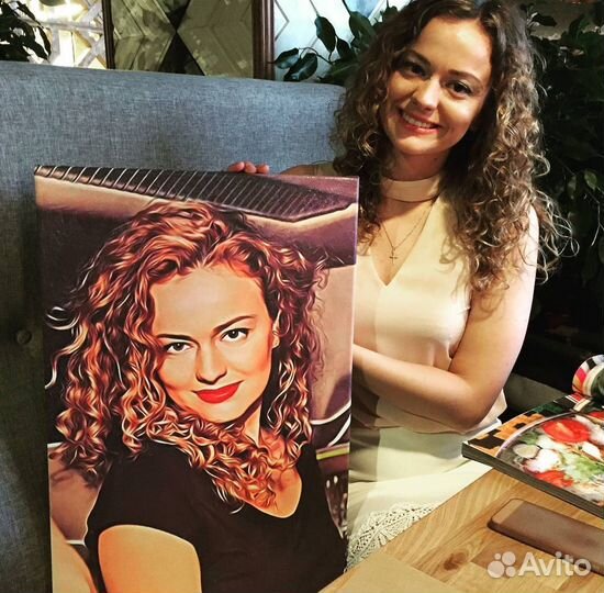 Уфа. Портрет на холсте по фото