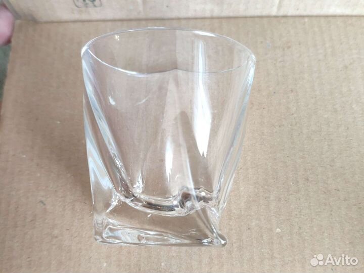 Набор хрустальных рюмок квадро Crystalite Bohemia